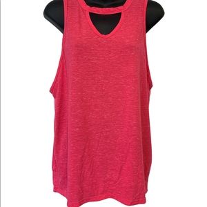 VSX Victoria’s Secret keyhole open back high neck athleisure sleeveless top